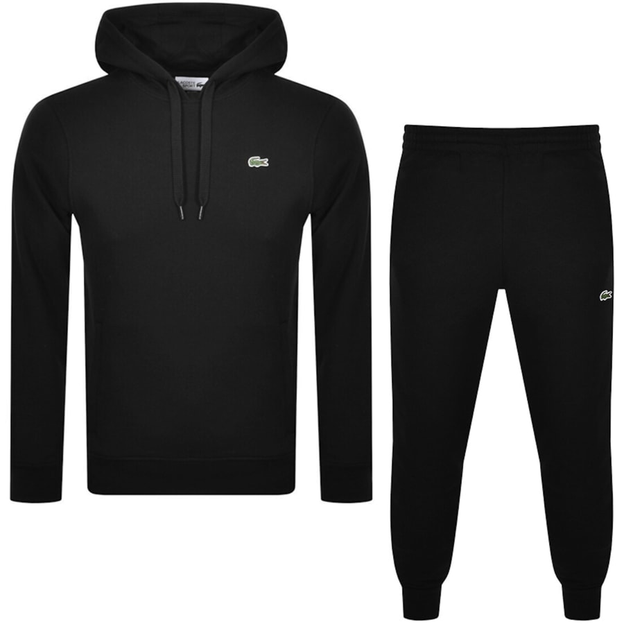 Lacoste Hooded Tracksuit Black | Mainline Menswear us